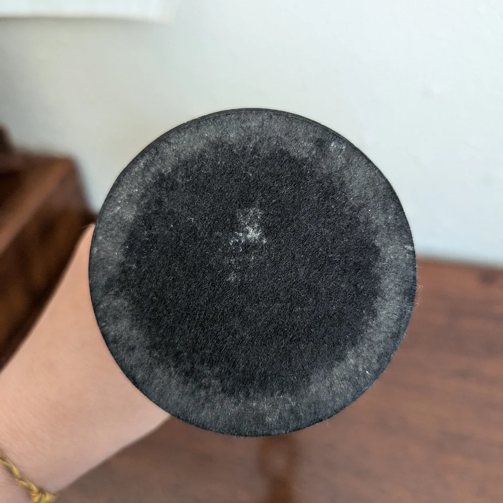 Vintage Geometric Cast Iron Taper Candleholder